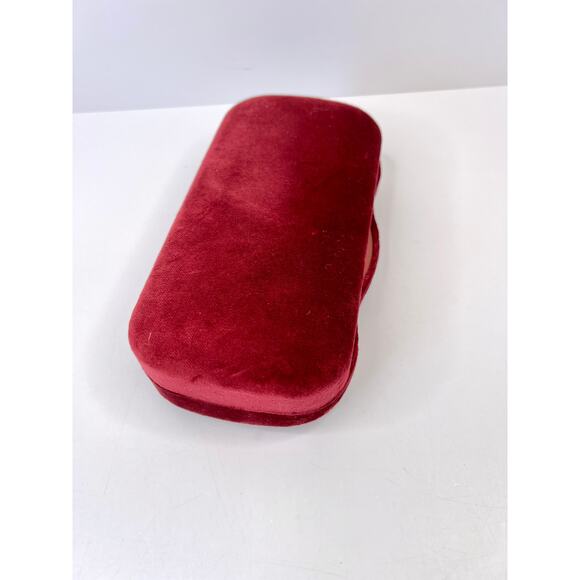 Gucci Burgundy Velvet Glasses Large Hard Case Cloth, & Dust Bag (No Glasses) - Picture 7 of 13
